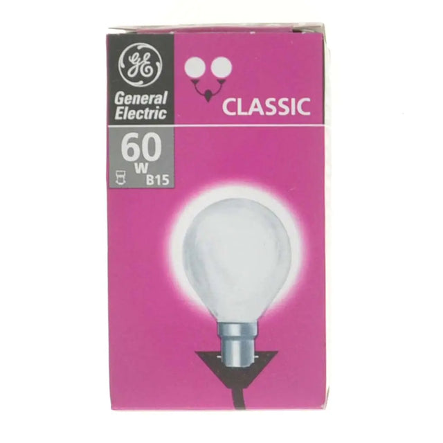 General Electric classic light bulb packaging on a white background