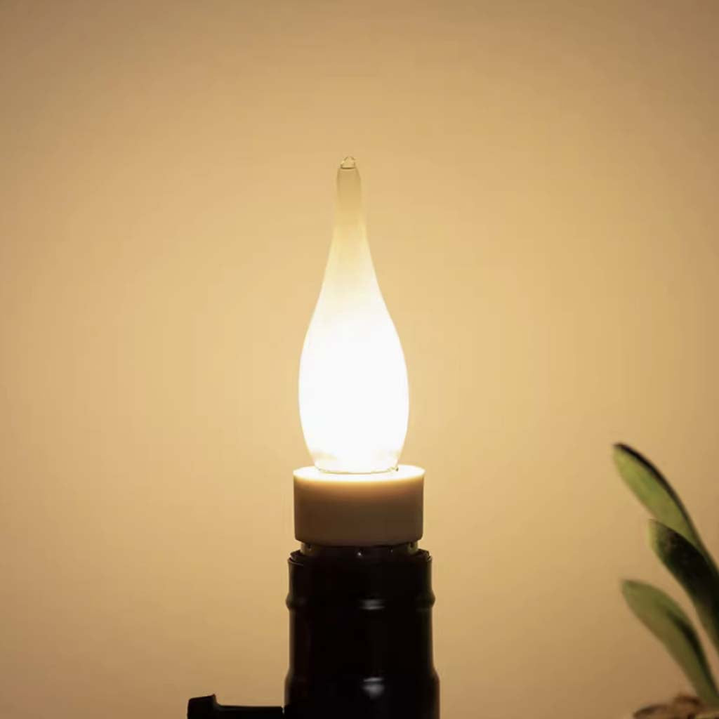 GS1 Candle LED Light Bulb E14 240V 1W W/W Mat