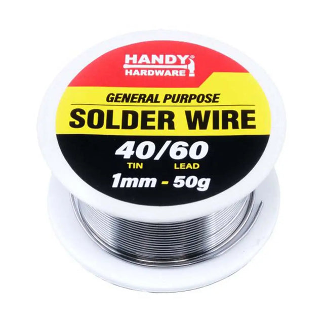 HANDY HARDWARE General Purpose Solder Wire Tin Alloy 1mm 50g 271511-1