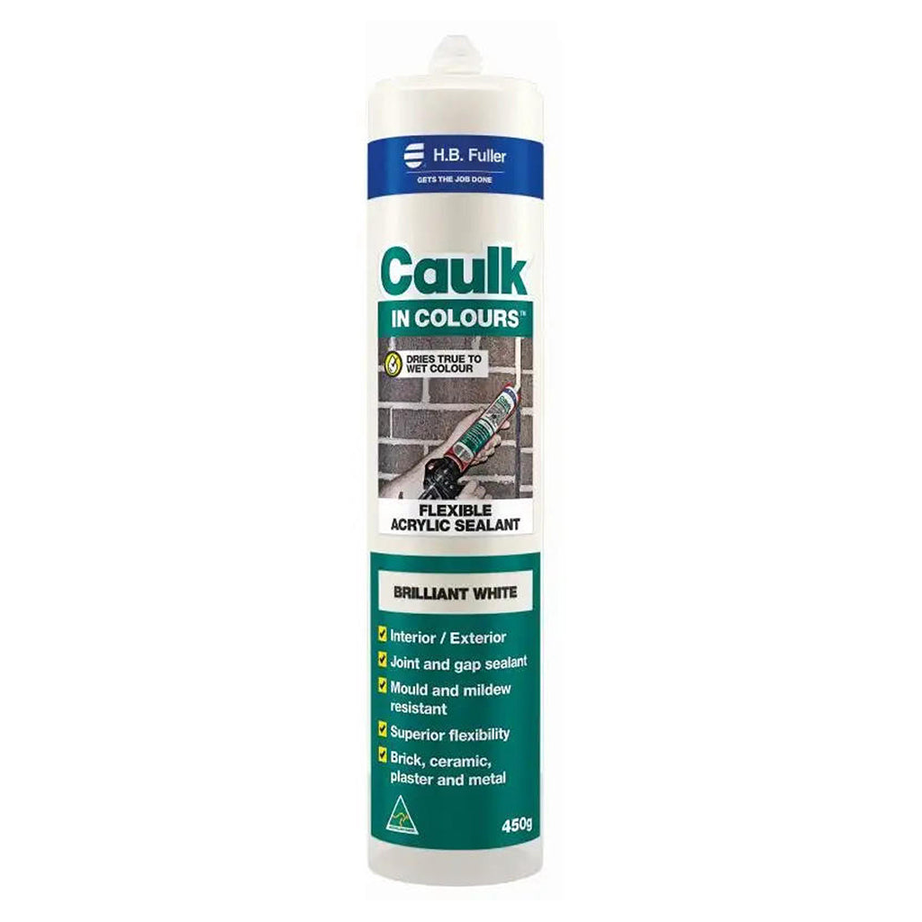 HB Fuller Caulk In Colours Brilliant White 450g