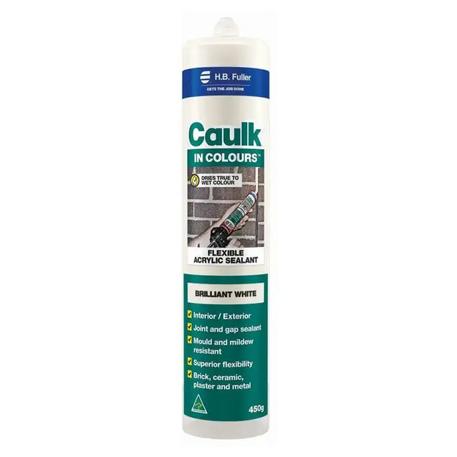 Caulk tube with H.B. Fuller branding on a white background