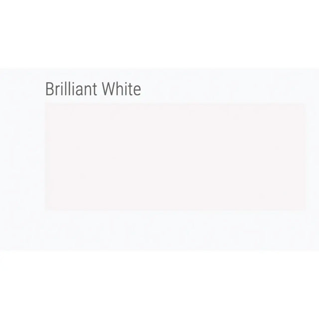 Solid white color swatch with 'Brilliant White' text
