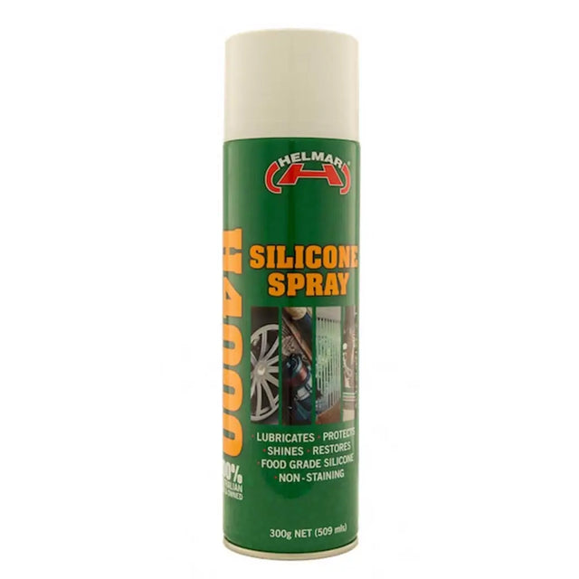 Helmar silicone spray can on a white background