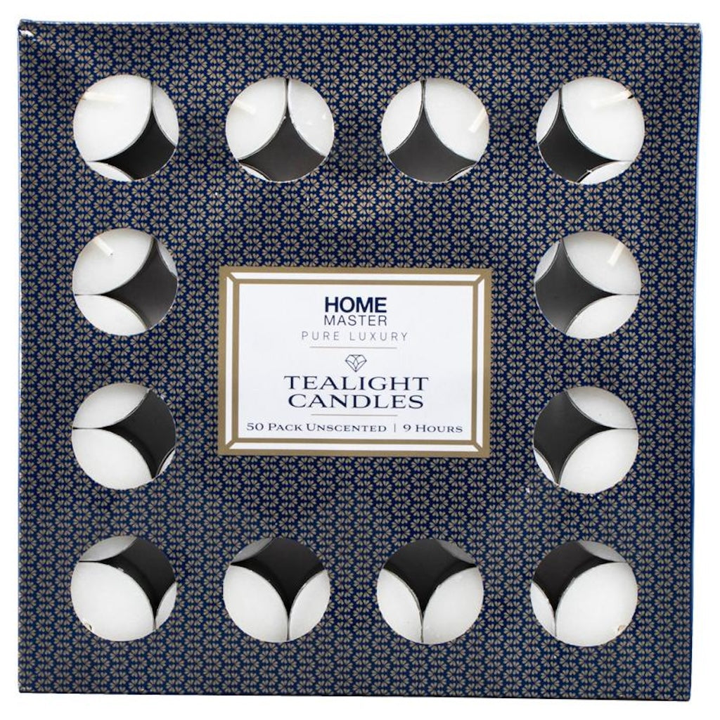 Tealight Candles Unscented 20x35mm 9 Hours 50Pcs