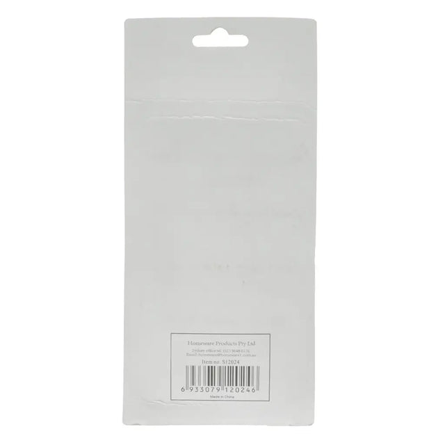 White product packaging with a barcode on a white background