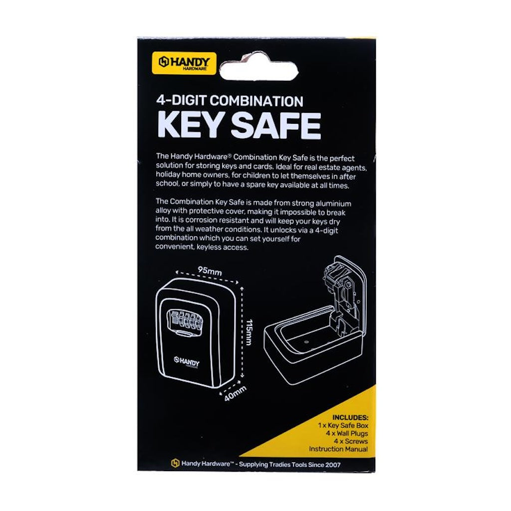 Handy Hardware Wall Mounted 4-Digit Combination Key Safe 279395