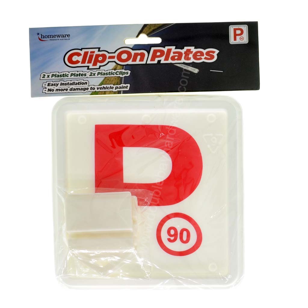 Homeware Clip-On Plates Red P NSW 052