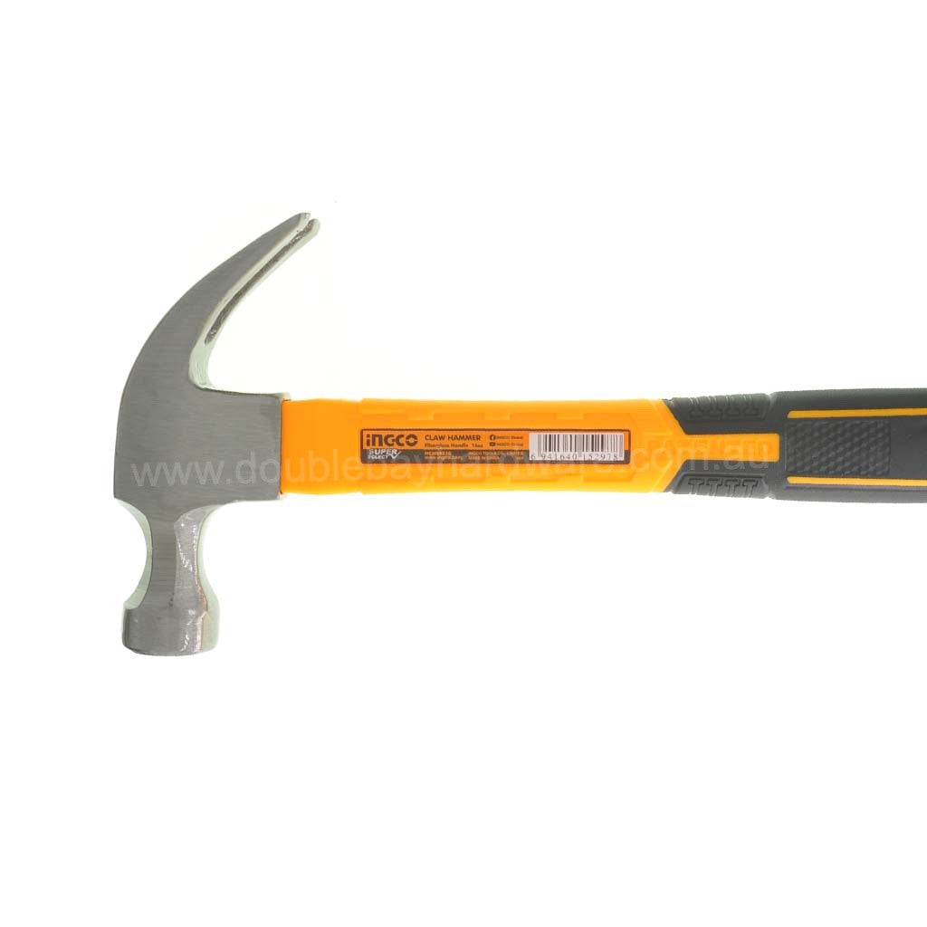 INGCO Claw Hammer Fiberglass Handle 450g