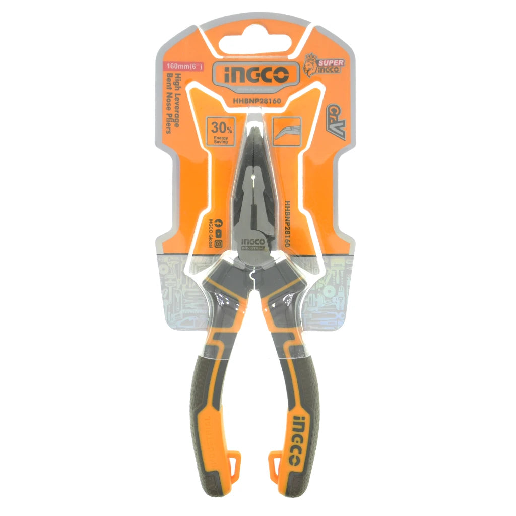 Ingco Bent Nose Pliers 160mm(6") HHBNP28160