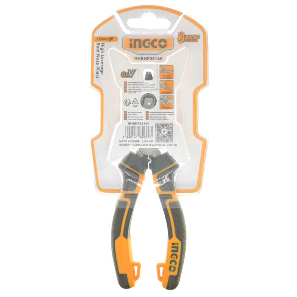 Ingco Bent Nose Pliers 160mm(6") HHBNP28160