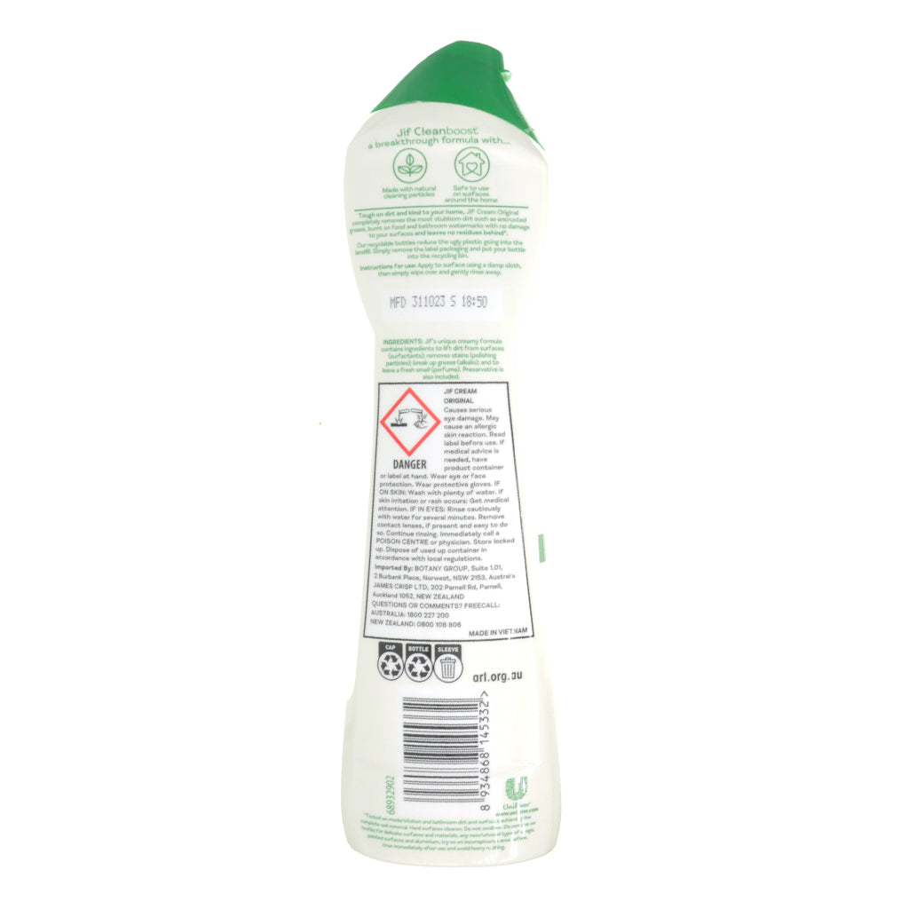 Jif Cleanboost Cream Original Cleaner 500ml