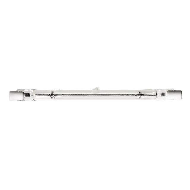 Tubular light bulb on a white background