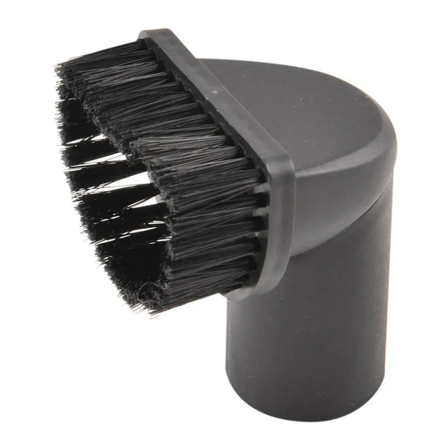 Black brush attachment on a white background