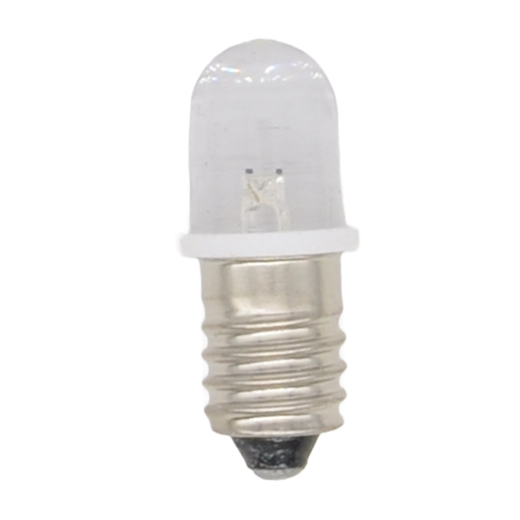 LED Indicator Light Bulb E10 3V 0.2W White