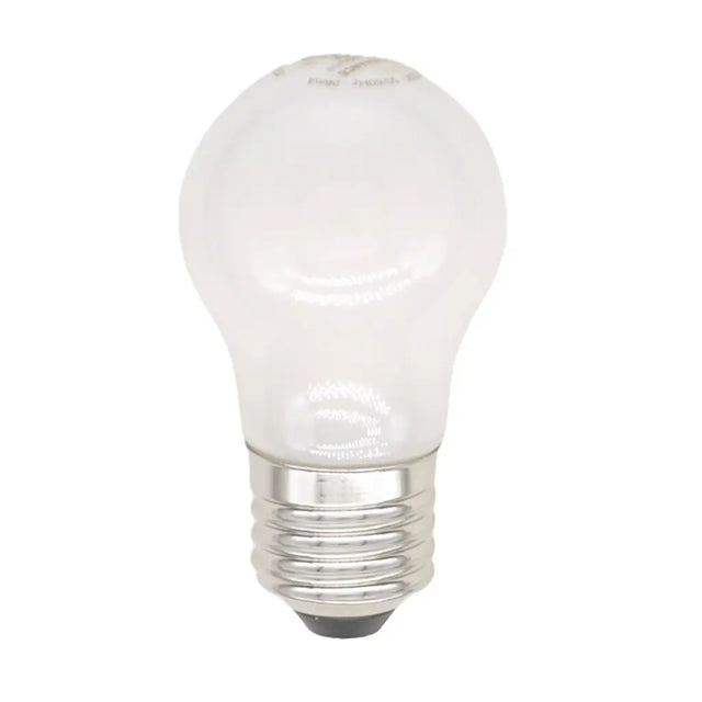 White light bulb on a white background
