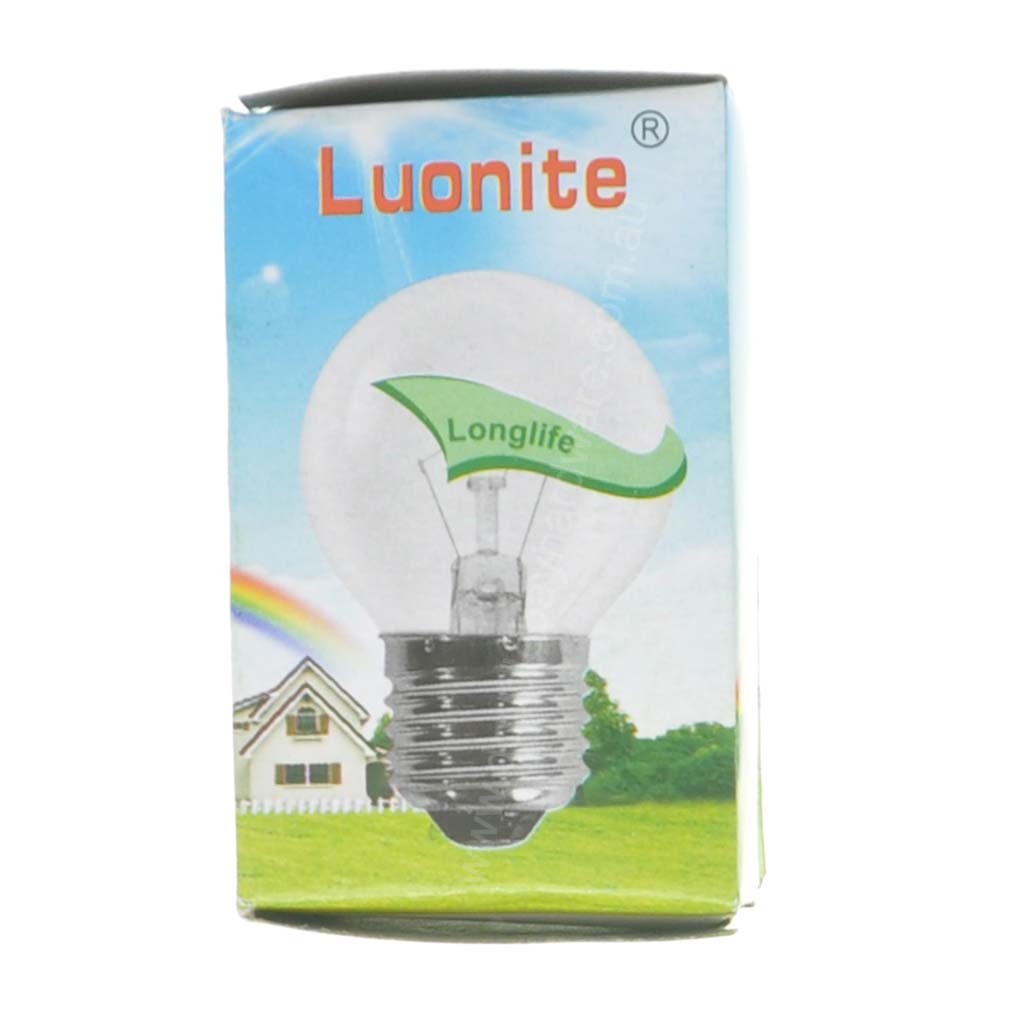 Luonite Fancy Round Incandescent Light Bulb E27 240V 60W Clear