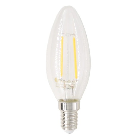 Lusion Candle Filament LED Light Bulb E14 240V 2W W/W 20198
