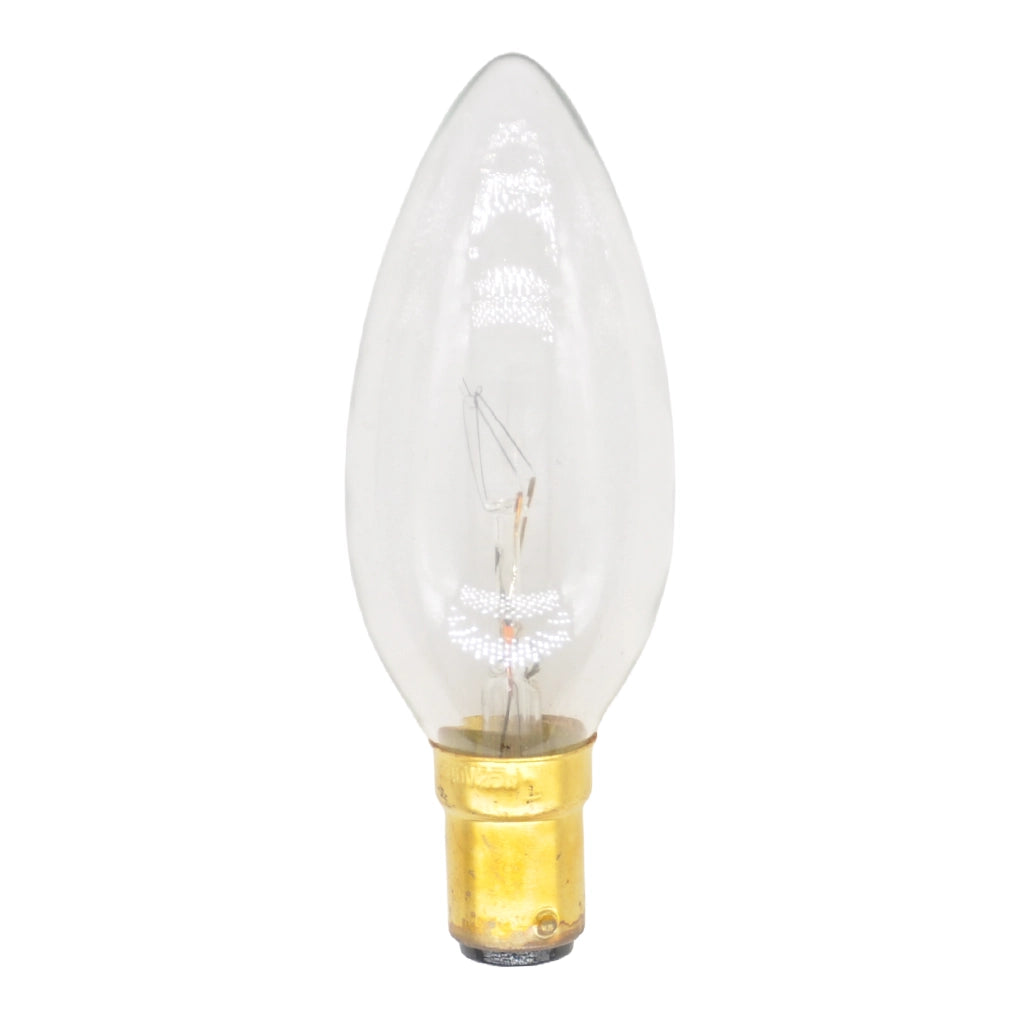 Lusion Candle Incandescent Light Bulb B15 240V 25W Clear