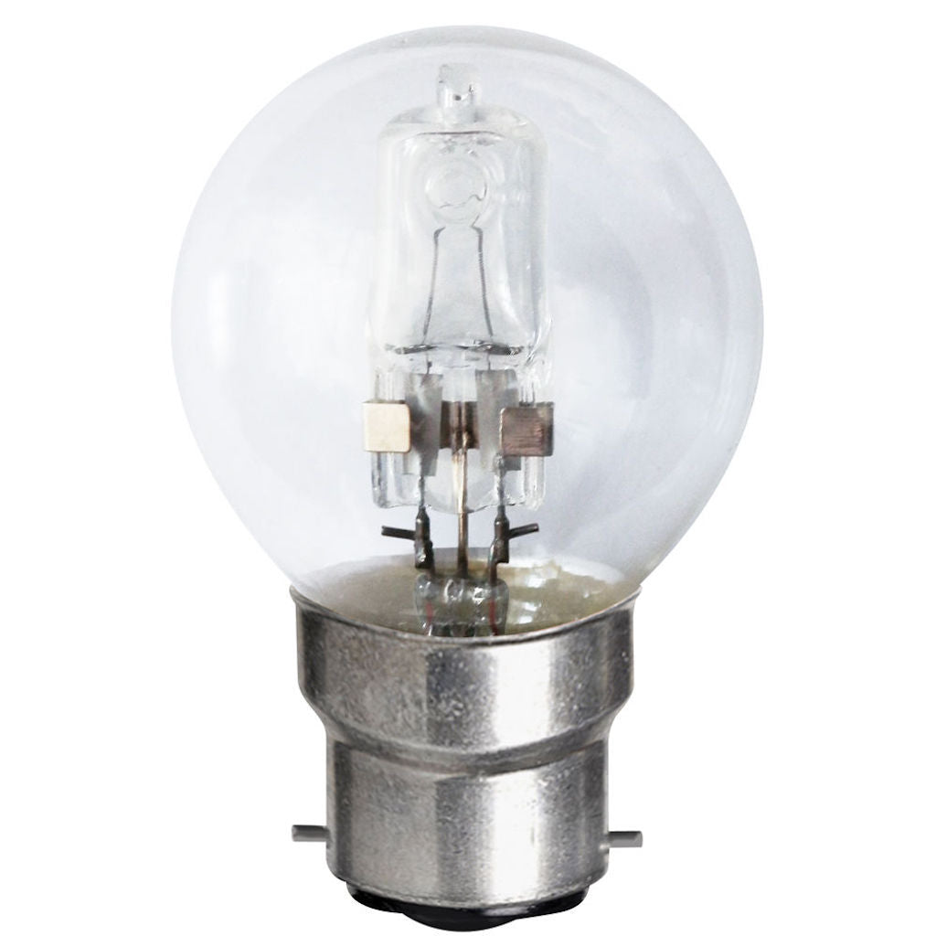 Marden Fancy Round Halogen Light Bulb B22 240V 28W(40W) Clear