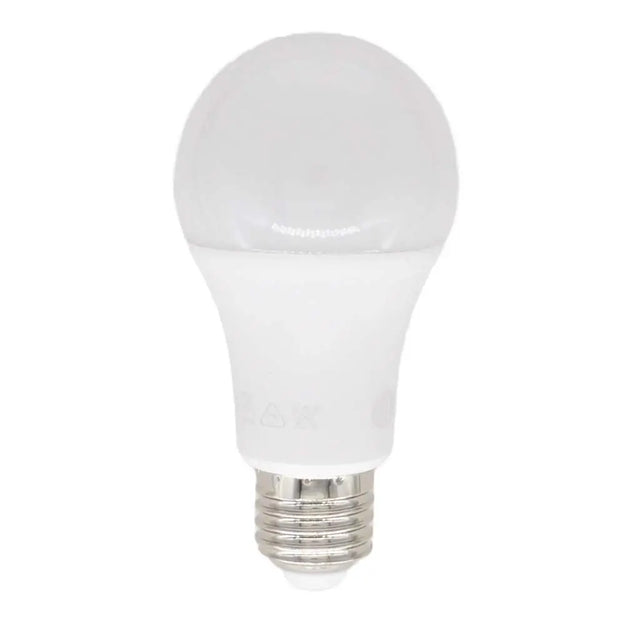 White LED light bulb on a white background
