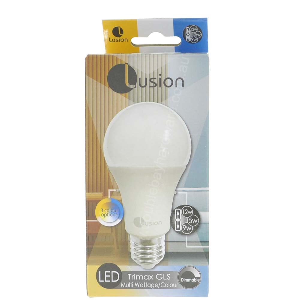 Lusion GLS Trimax Multi Wattage/Colour LED Light Bulb E27 240V 20680