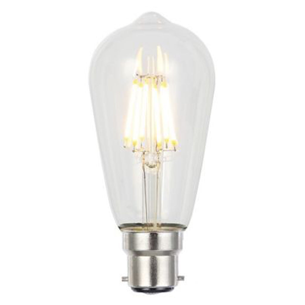 Lusion ST64 Filament LED Light Bulb B22 240V 8W W/W 20976