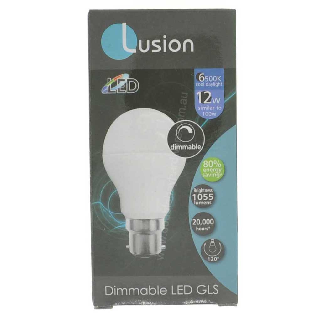 Lusion GLS LED Light Bulb B22 240V 12W C/DL 20424