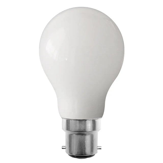 White light bulb on a white background
