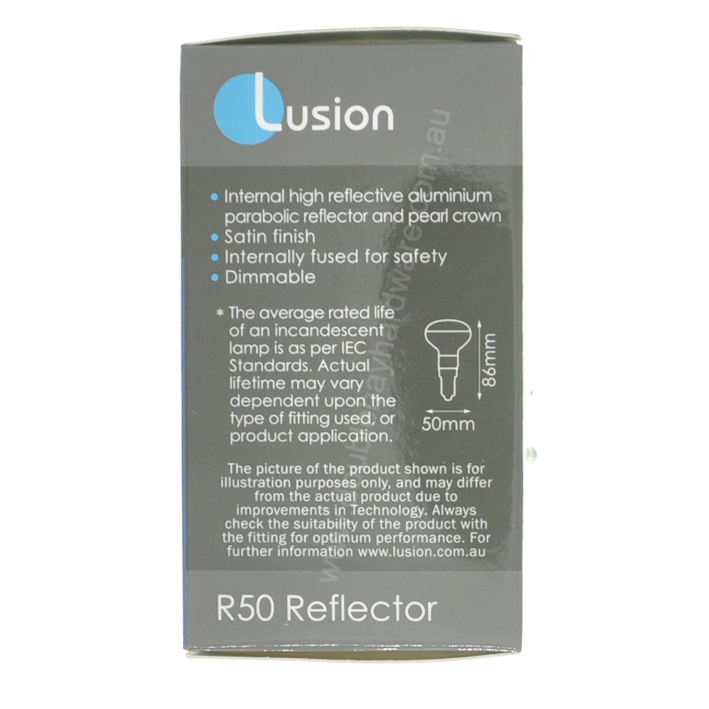 Lusion R50 Reflector Incandescent Light Bulb E14 240V 40W 30707