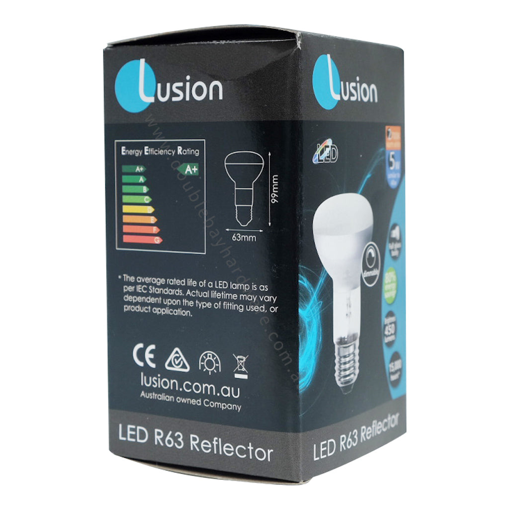 Lusion R63 Reflector LED Light Bulb E27 240V 5W(40W) W/W 20913