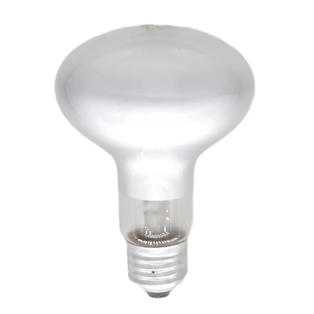 White light bulb on a white background