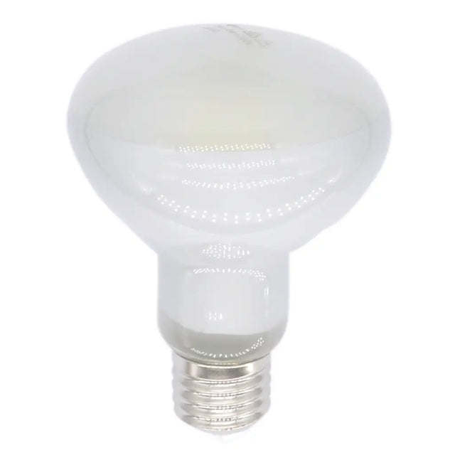 White light bulb on a white background