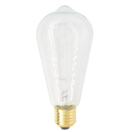 Lusion ST64 Vintage Filament Light Bulb E27 240V 25W W/W Clear 60015