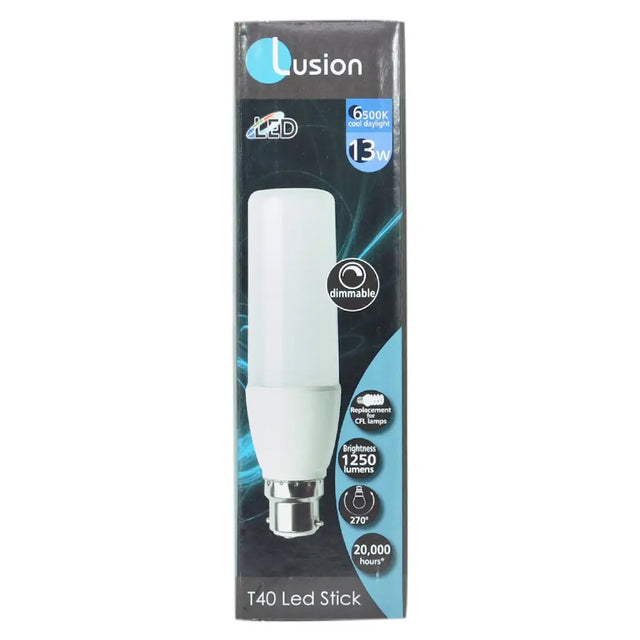Lusion T40 LED stick packaging on a white background