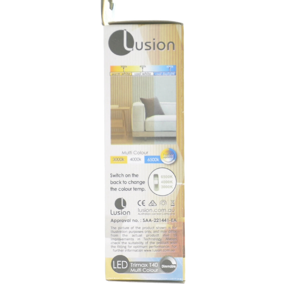 Lusion T40 Multi Colour LED Stick Light Bulb E27 240V 8W 21050