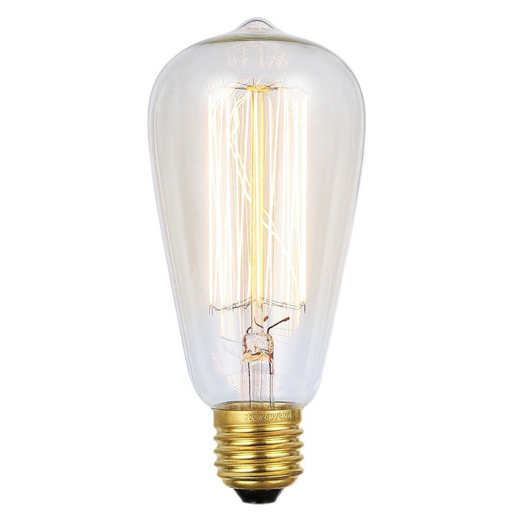 Lusion ST64 Vintage Filament Light Bulb E27 240V 25W W/W 60007