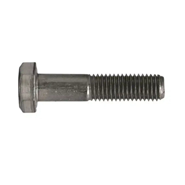 Metal bolt on a white background