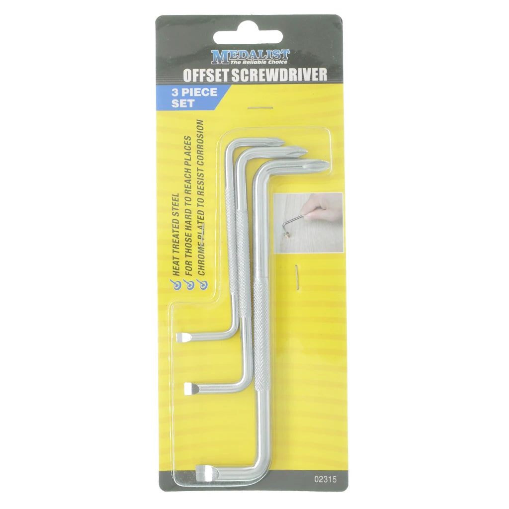 Medalist Offset Screwdriver 3Pcs 02315