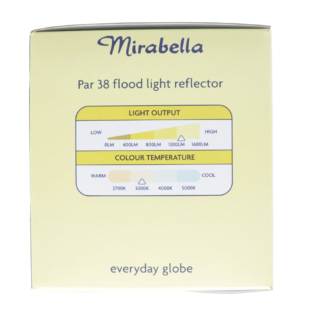 Mirabella PAR38 Reflect LED Light Bulb E27 240V 15W W/W