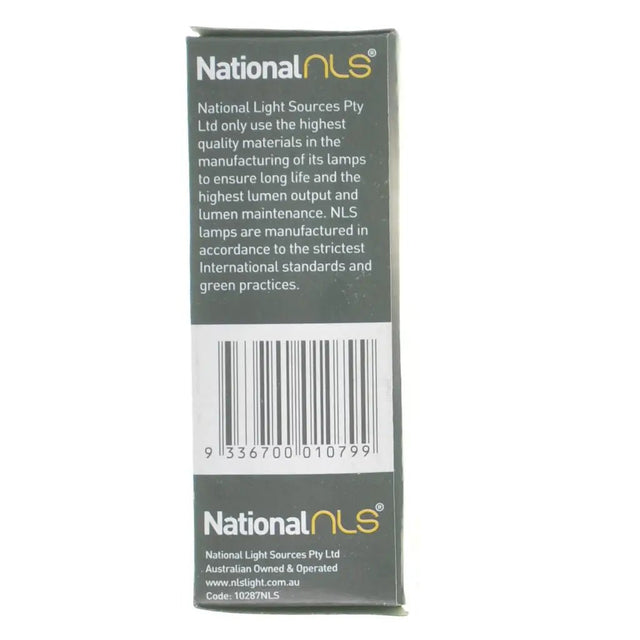 National NLS product packaging with text and barcode on a white background