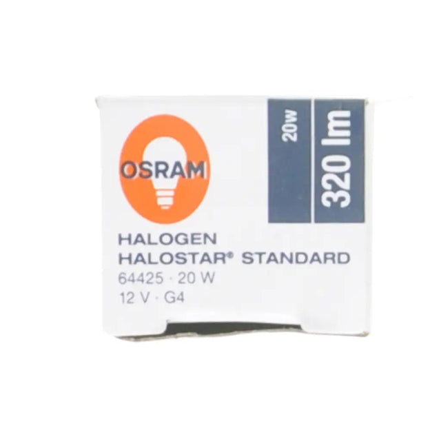 OSRAM halogen light bulb packaging on a white background