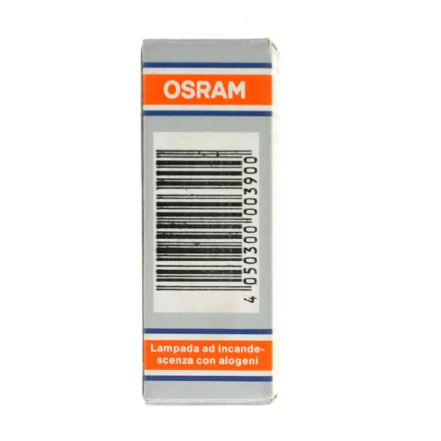 OSRAM light bulb packaging with barcode on a white background