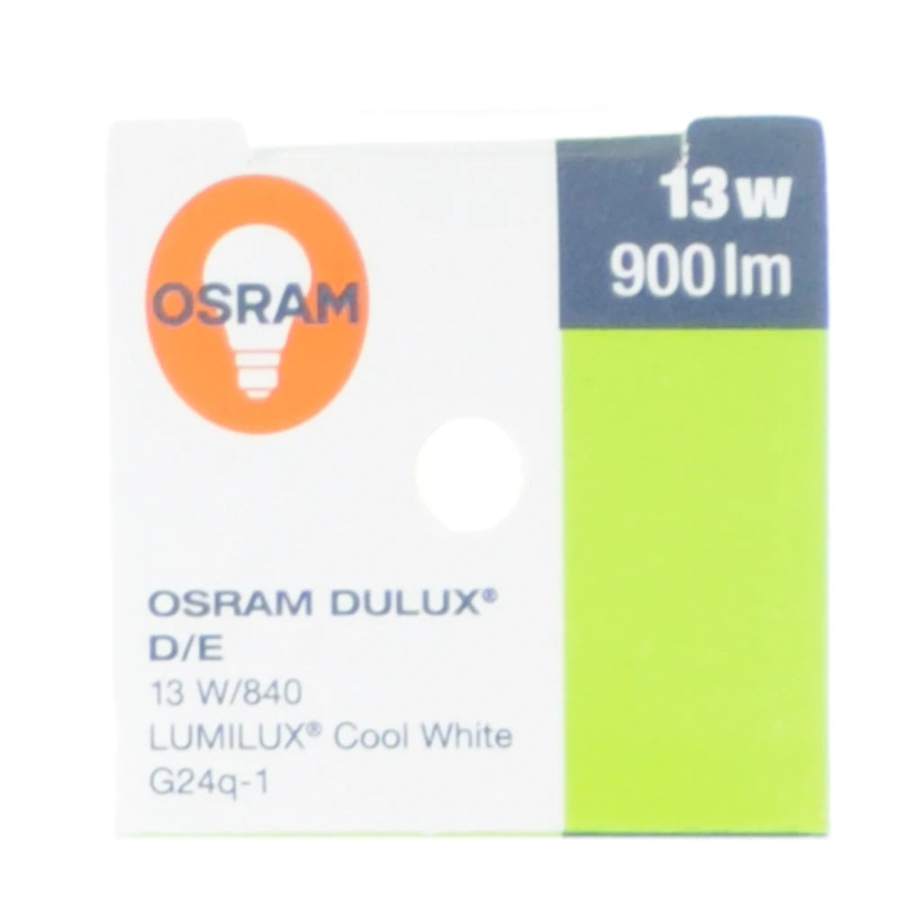 OSRAM DULUX D/E Compact Fluorescent Light Bulb G24q-1 13W/840