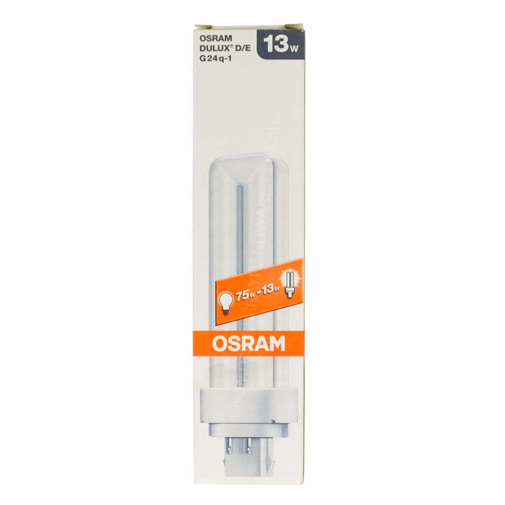 OSRAM DULUX D/E Compact Fluorescent Light Bulb G24q-1 13W/827