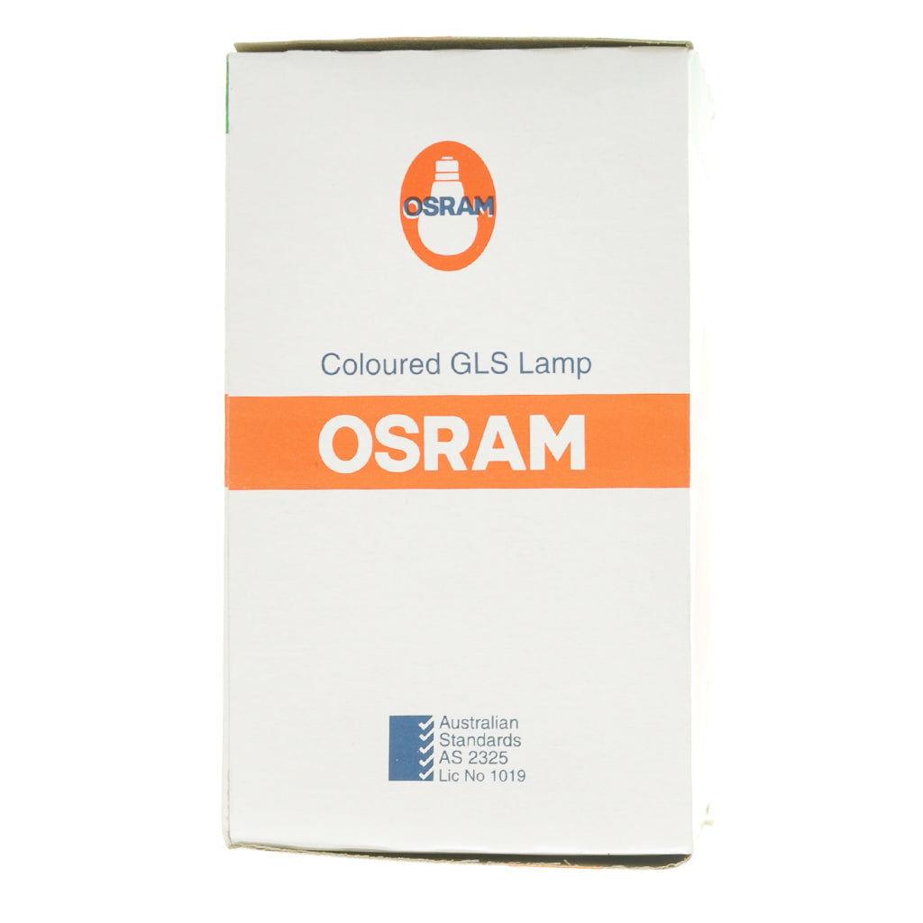 OSRAM GLS Party Coloured Light Bulb B22 240V 40W Orange