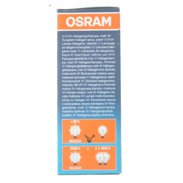 OSRAM light bulb packaging on a white background