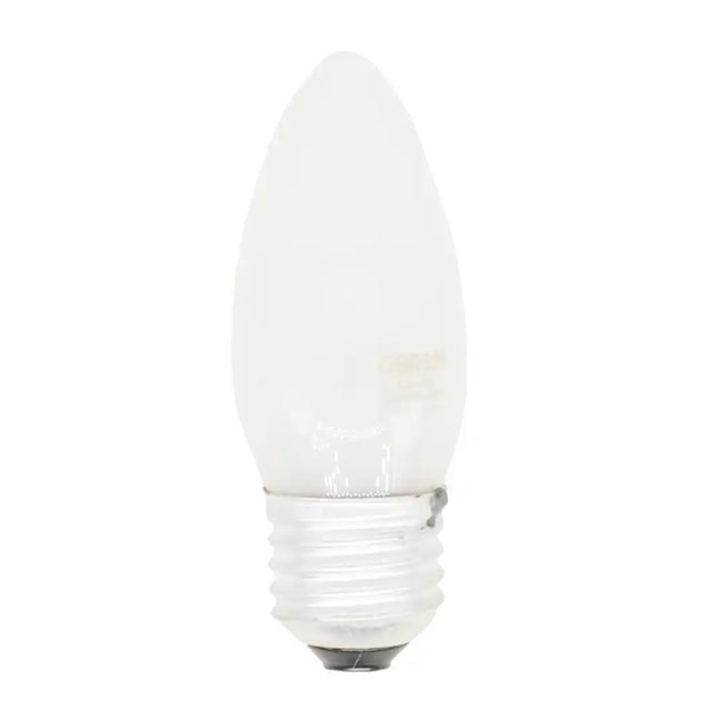 White light bulb on a white background