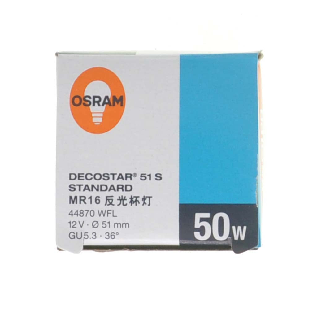 Osram MR16 Decostar Halogen Light Bulb GU5..3 12V 50W 36° 44870WFL