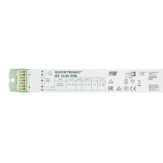 Osram Quicktronic De Luxe HF Dimmable Ballast 1X36W