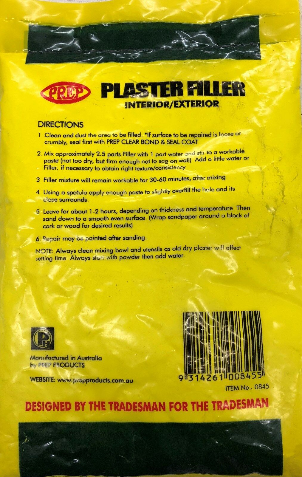 PREP Plaster Filler 500g PREPFILLER